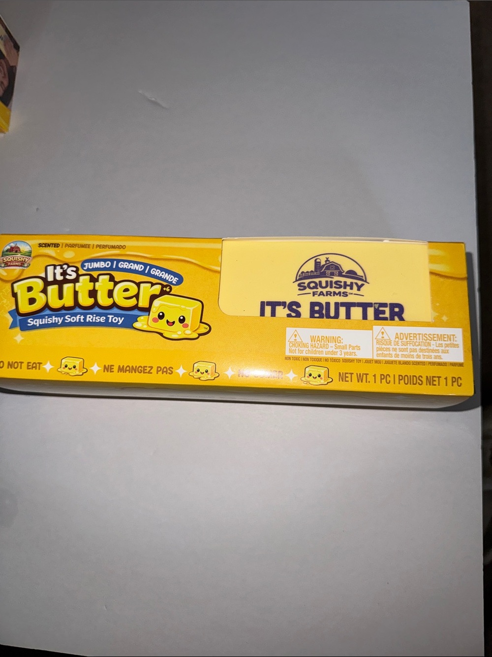 It's Butter Jumbo Squishy Soft Rise Toy - Yellow